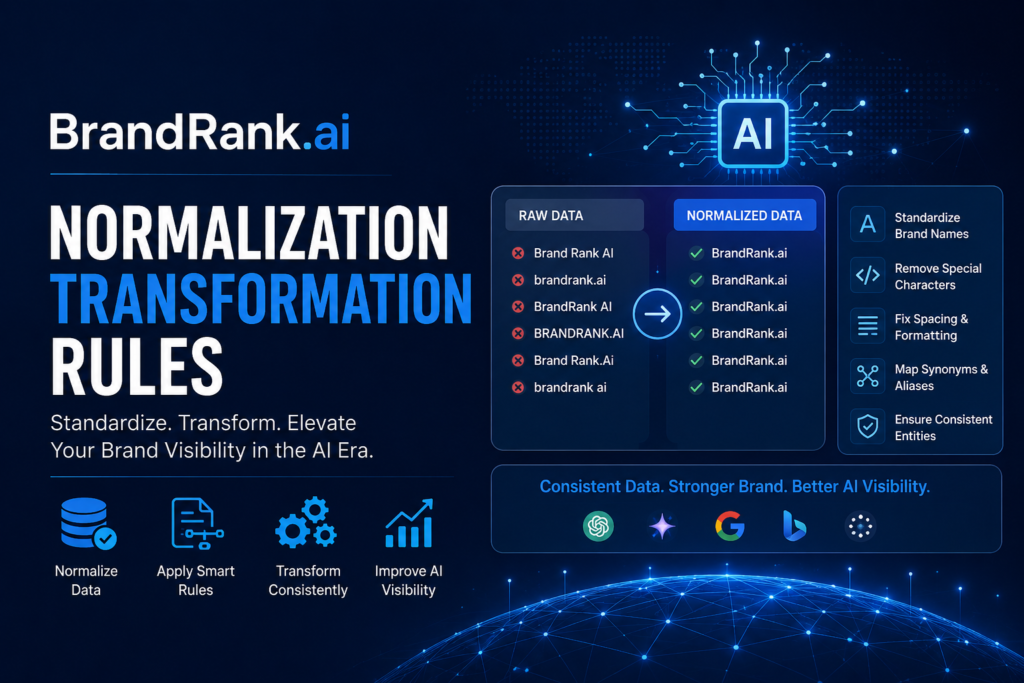 BrandRank.ai Normalization Transformation Rules: Complete Guide to Brand Data & AI Visibility brandrank.ai normalization transformation rules