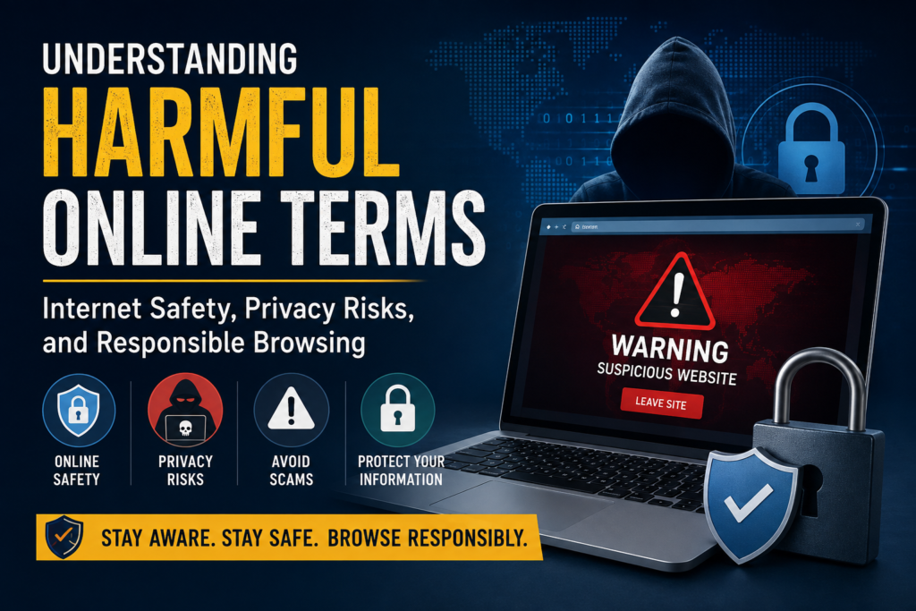 Understanding Harmful Online Terms: Internet Safety, Privacy Risks, and Responsible Browsing harmful online terms