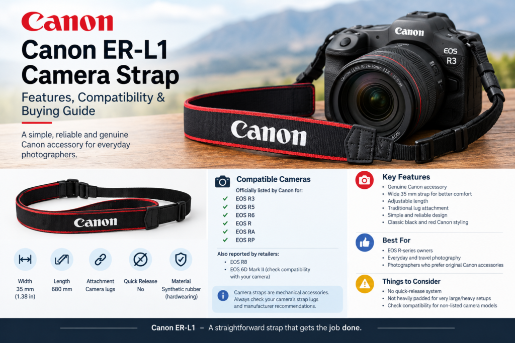 Canon ER-L1 Camera Strap: Features, Compatibility & Buying Guide Canon ER-L1 Camera Strap