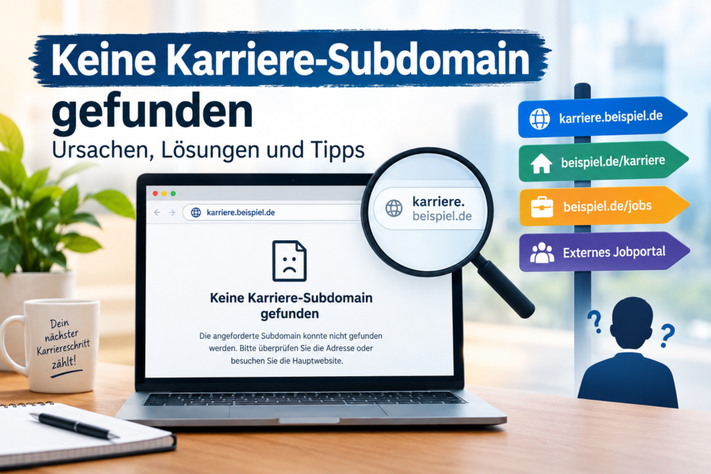 Keine Karriere-Subdomain gefunden: Ursachen, Lösungen und Tipps keine karriere-subdomain gefunden