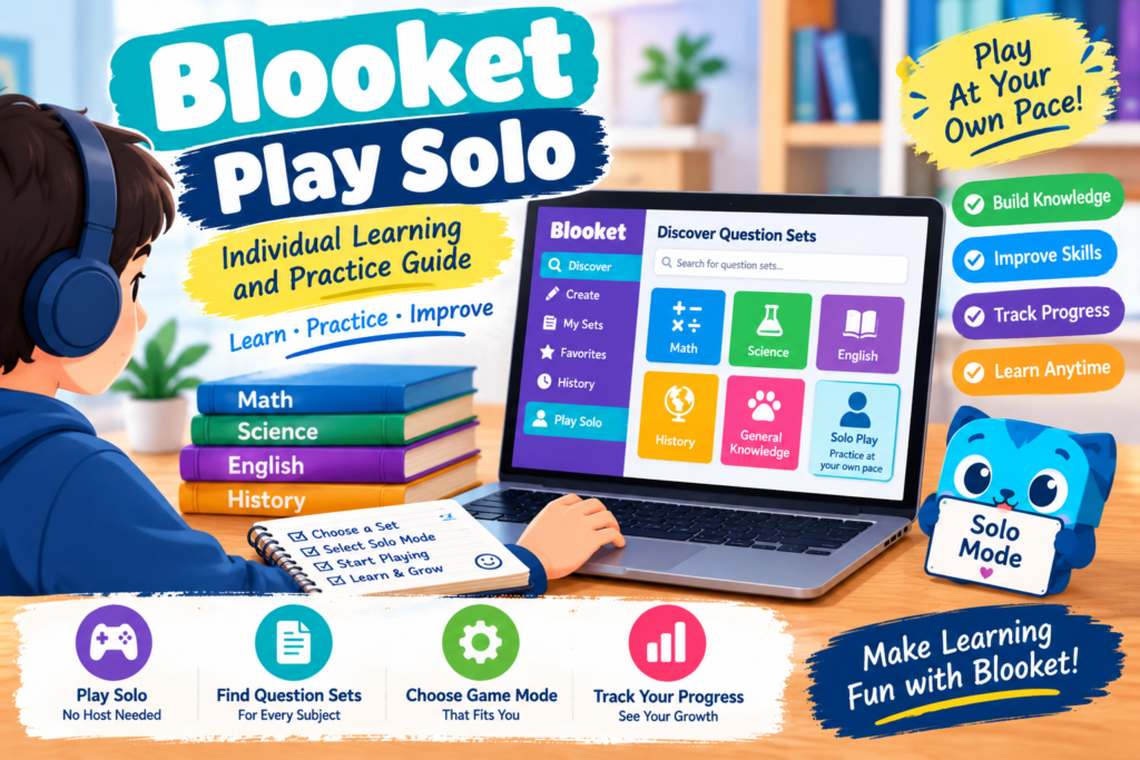 Play Blooket Solo: How to Play Games Without a Host play blooket solo