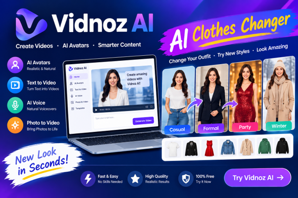 Vidnoz AI: A Practical Guide to AI Clothes Changer Vidnoz AI